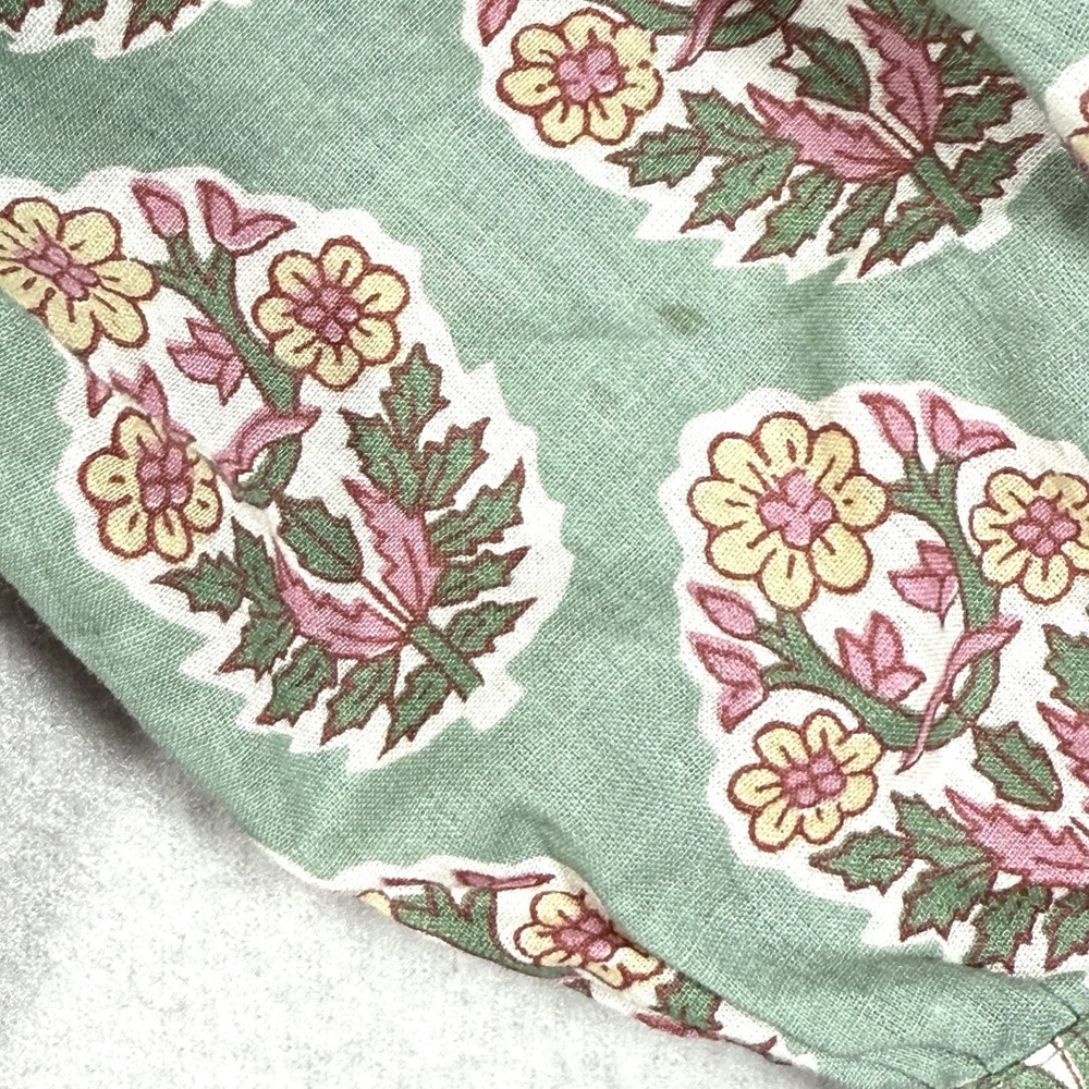 Marea Dress Womens Small Grace Tiered Floral Block Print V Neck Mini Cottage - Picture 9 of 13